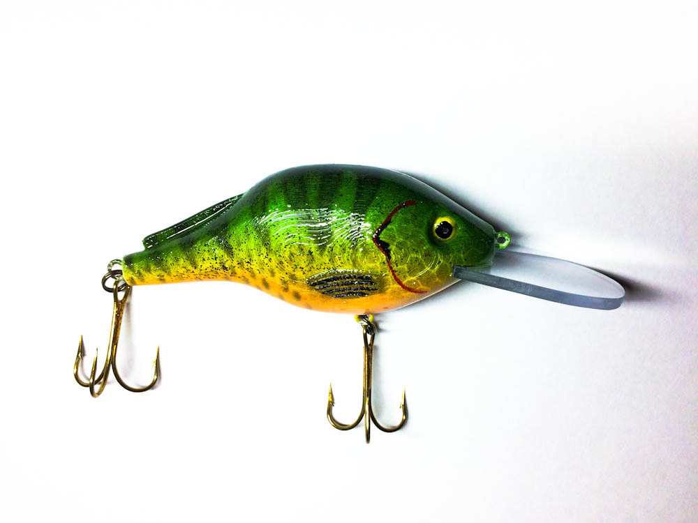 Crankbait Fishing Lure (Clear Lip) by sthone, Download free STL model