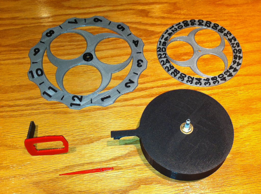 Miniatura 11 do modelo 3D 3D Printed Clock