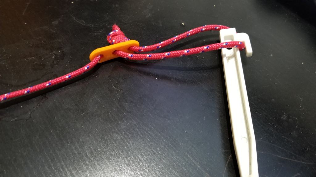 Camping Tent Rope Fastener Guyline Tensioner Lock 3 Holes Rope