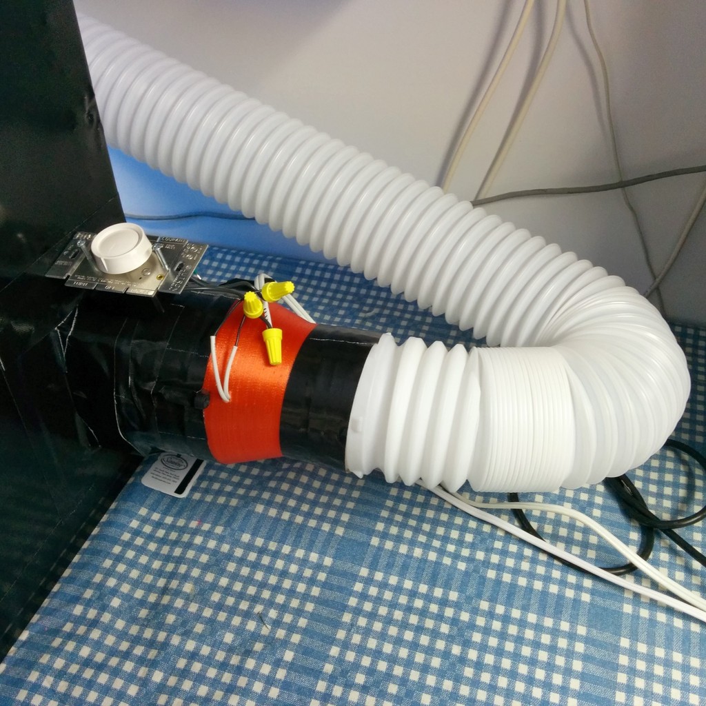 3D Printer Enclosure Exhaust With Fan