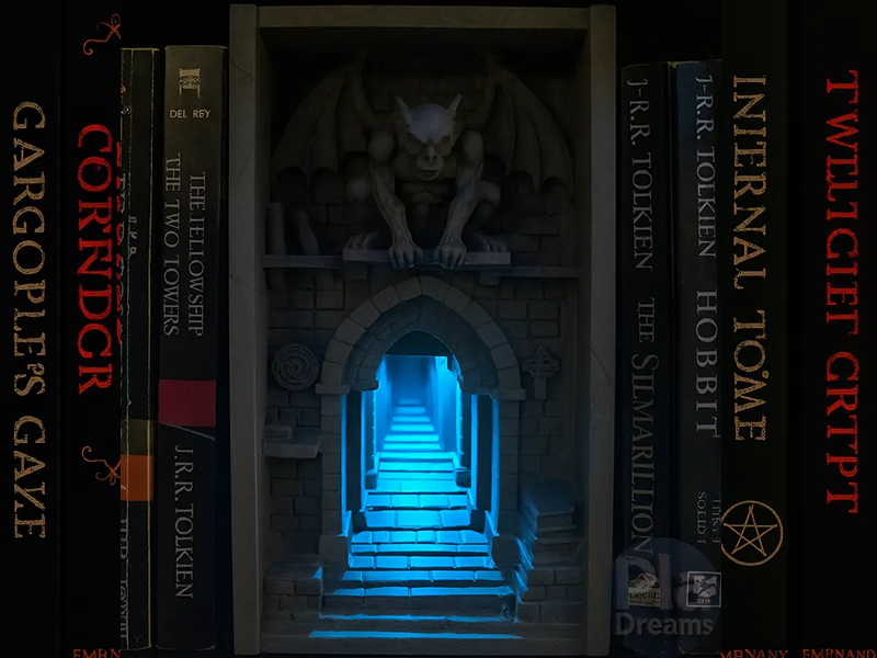 Gargoyle dungeon book nook