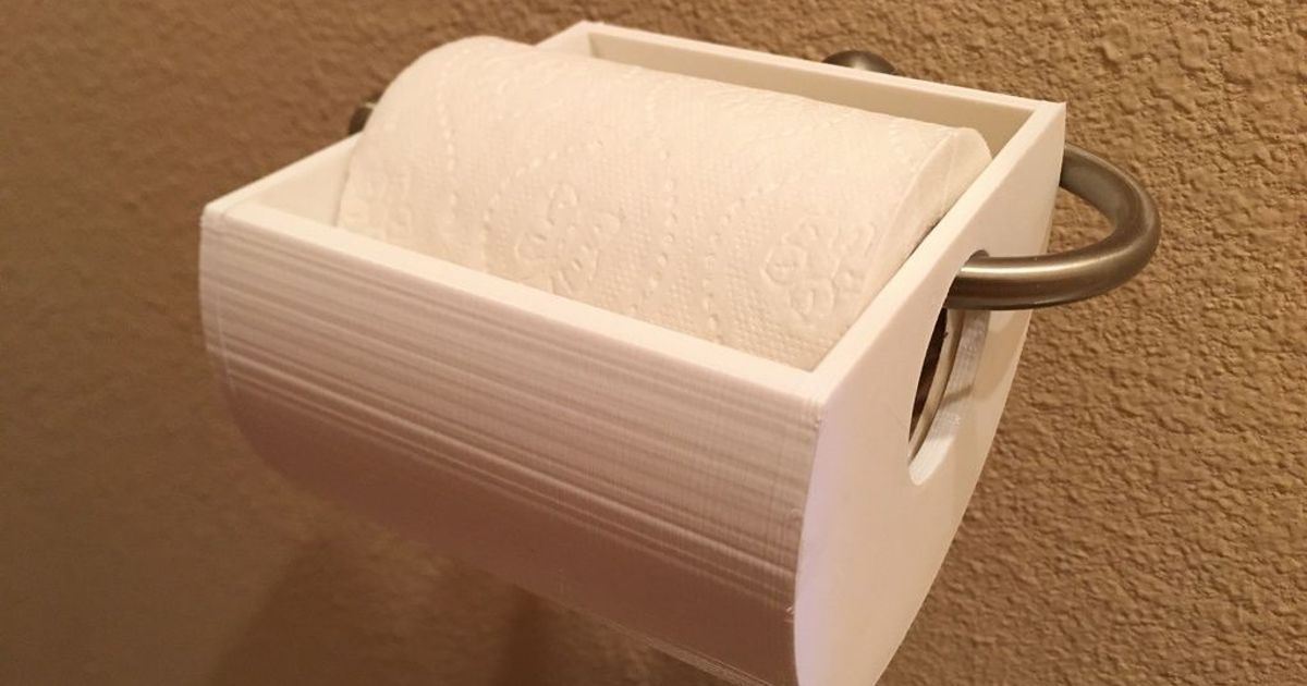 Toilet Paper Protector (from kittens) by debren27 Download free STL model