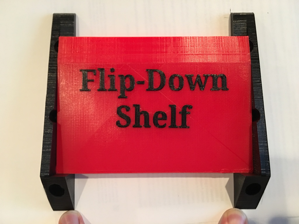 Flip-Down Shelf