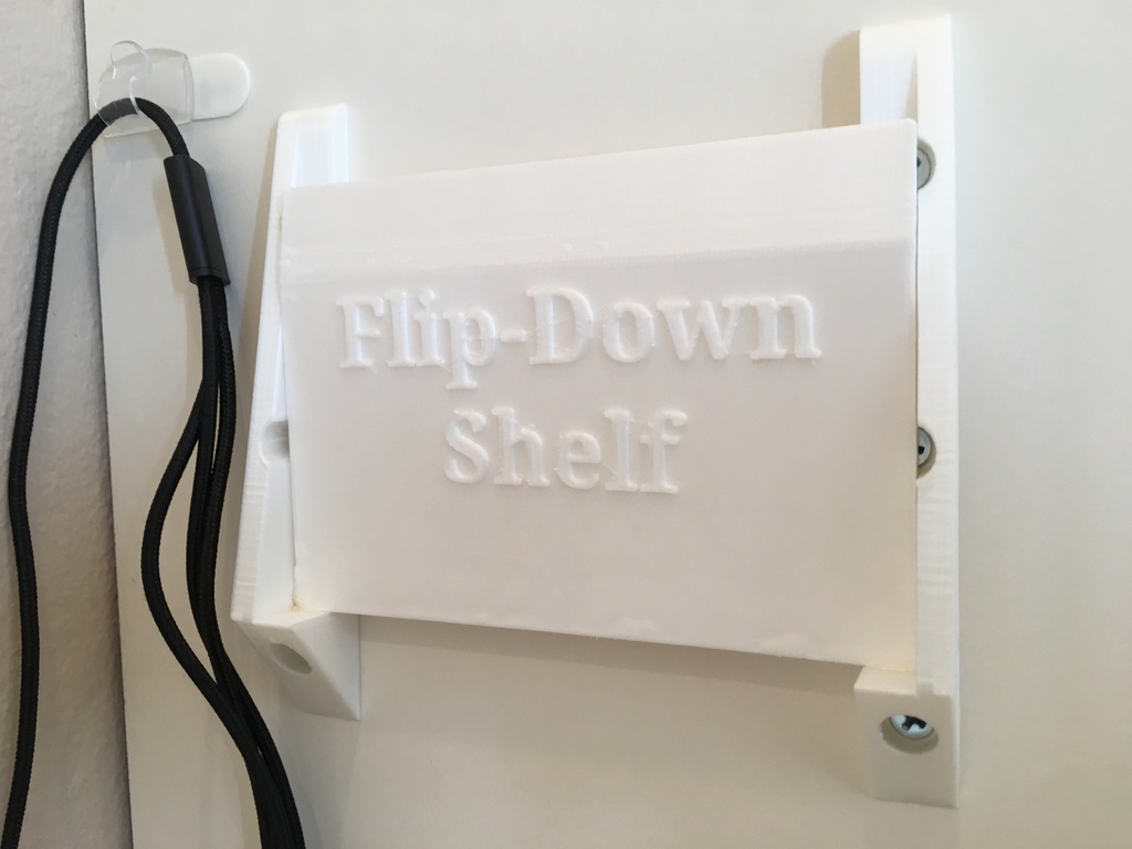 Flip-Down Shelf by debren27 | Download free STL model | Printables.com