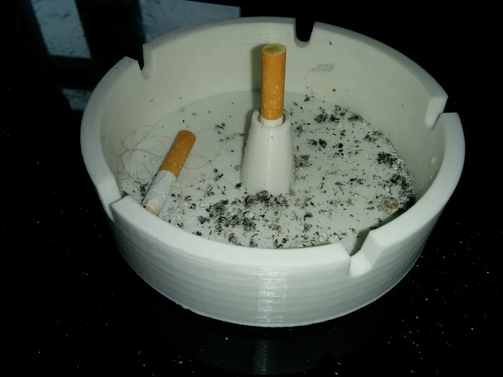 Customizable Ashtray with Cigarette-Extinguisher by zeus | Download free  STL model