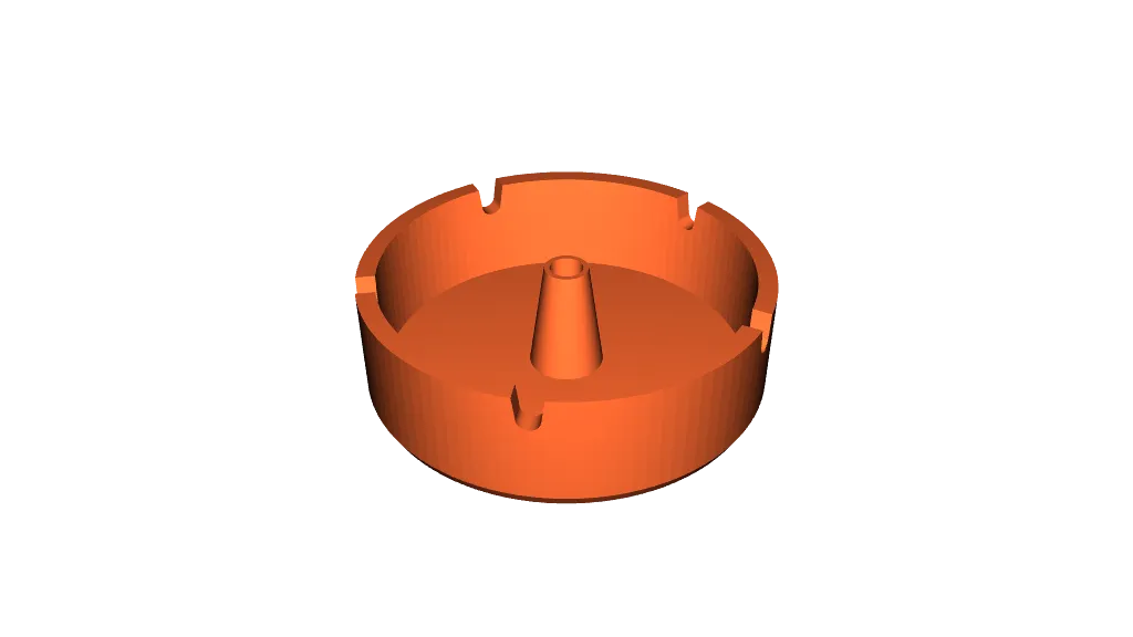 Customizable Ashtray with Cigarette-Extinguisher by zeus | Download free  STL model