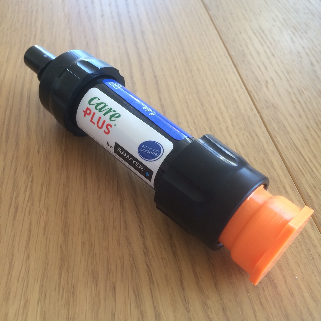 Water filter plug or mini bottle