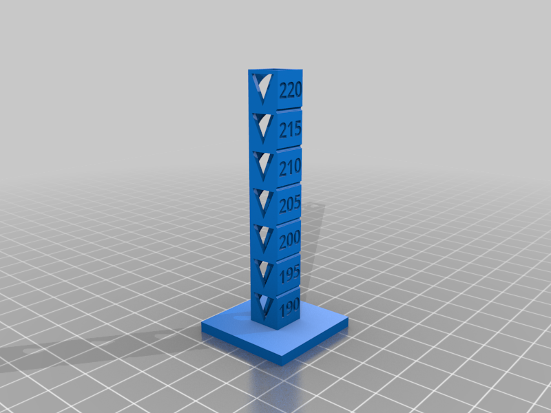 190 to 220 PLA Tower Ender 3 Pro