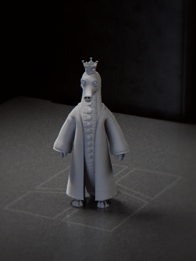Dragon King Figurine Fantasy Character 3D Printable 3D model