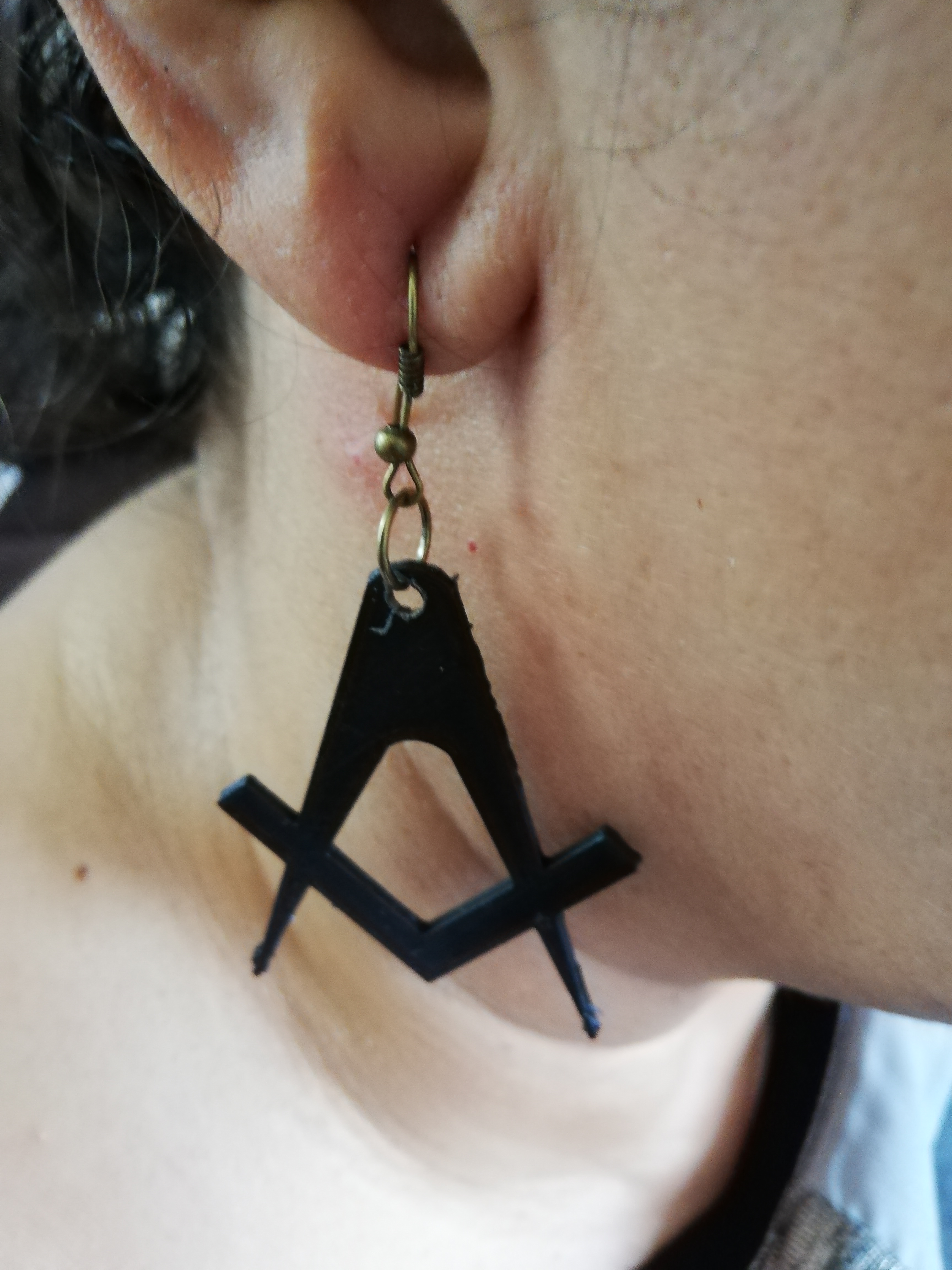 Freemasonry earrings