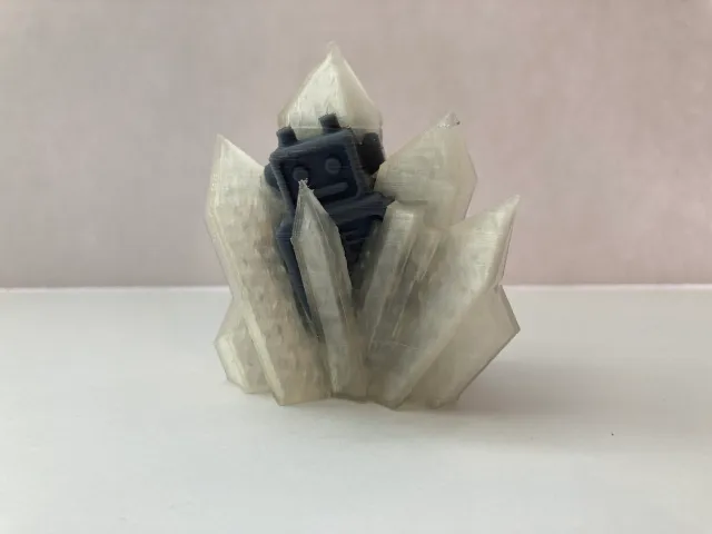 Robot-ice dual extrusion subtracted model