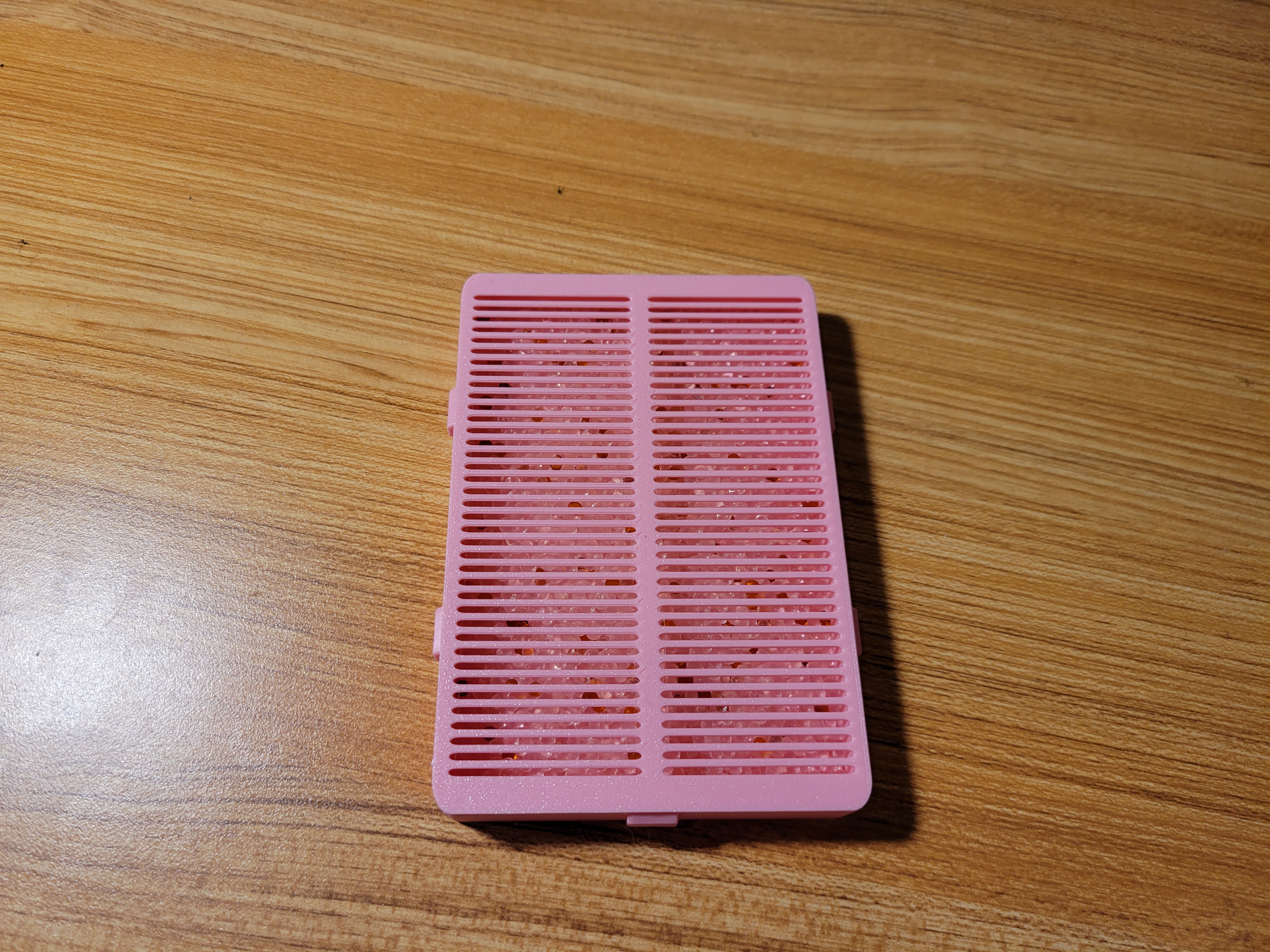 Snap Fit Desiccant Holder for Filament Drybox 3D model thumbnail