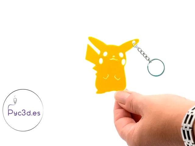PIKACHU KEYRING SILHOUETTE 2D