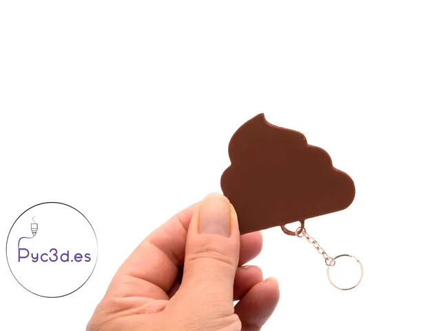 POOP KEYRING SILHOUETTE 2D