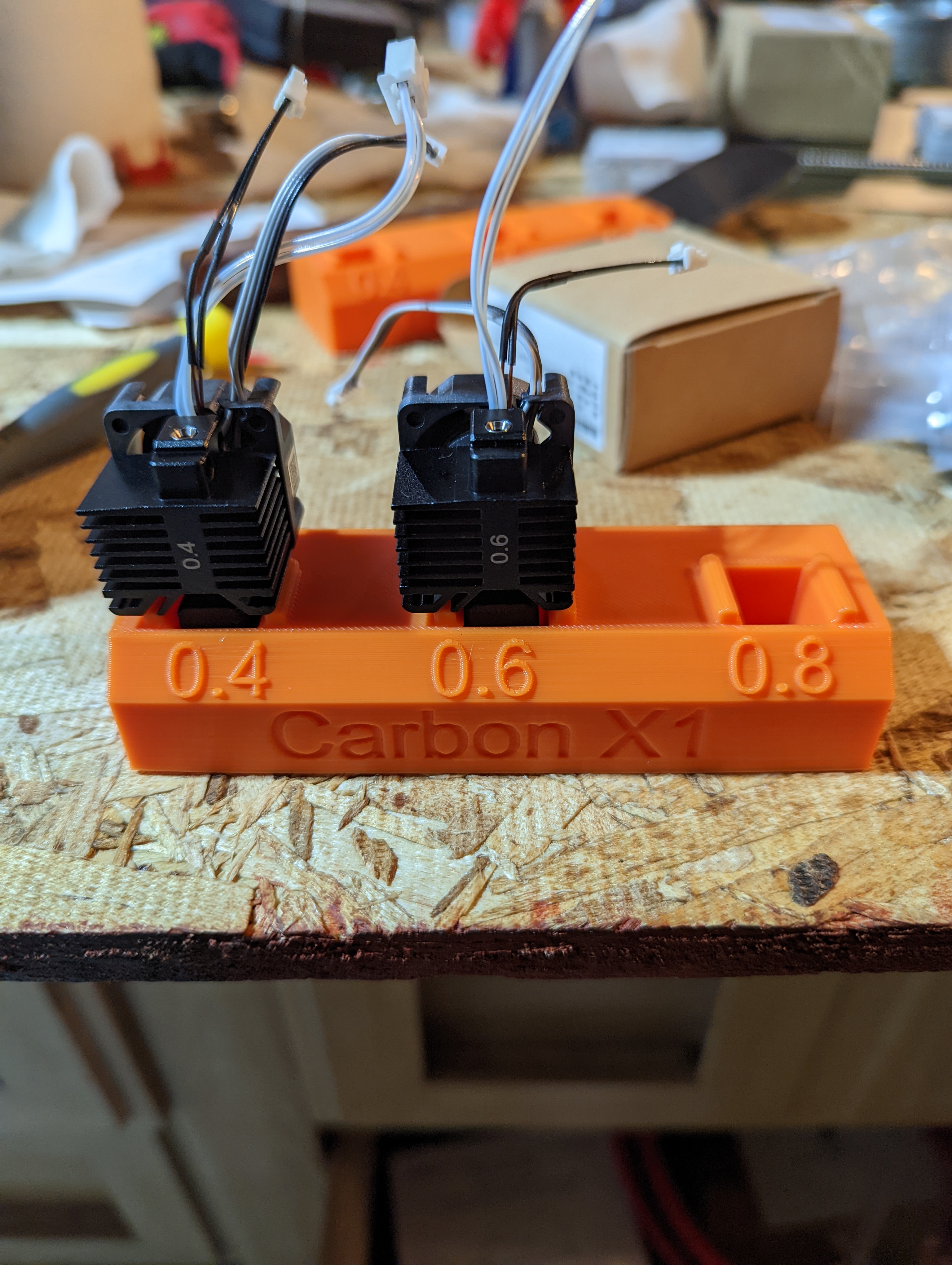 BambuLab Carbon X1 Nozzle Holders 0.2 to 0.8