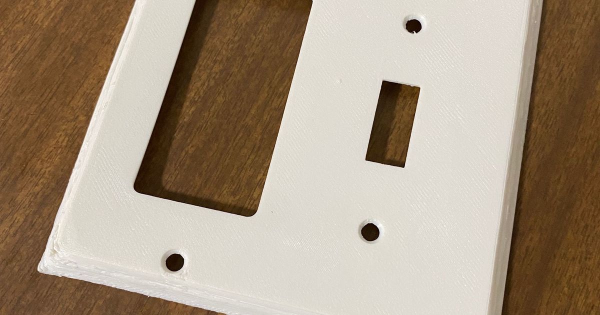 1 Dimmer and 1 Regular Switch Wall Plate by The QuickSilver | Download ...