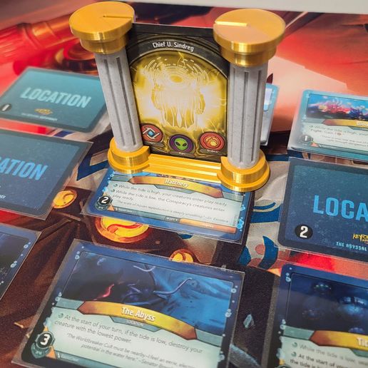 Keyforge or other collectable card game single card pedestal by ...