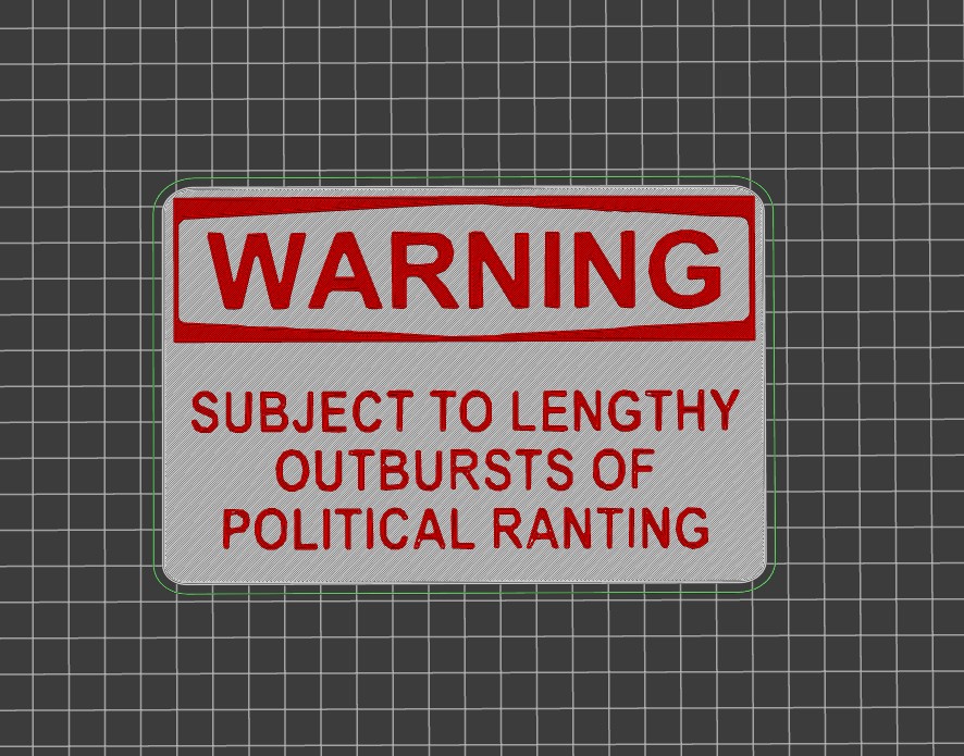 Warning: political rant outbursts - wall sign by Luther | Download free ...