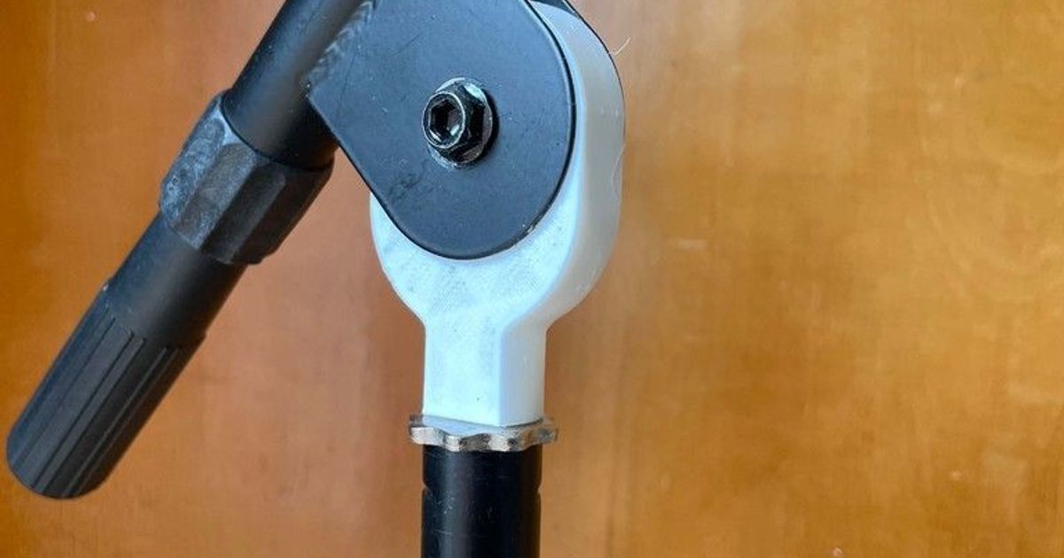 Mic tripod hinge replacement 3/8" thread by Bob837 Download free STL
