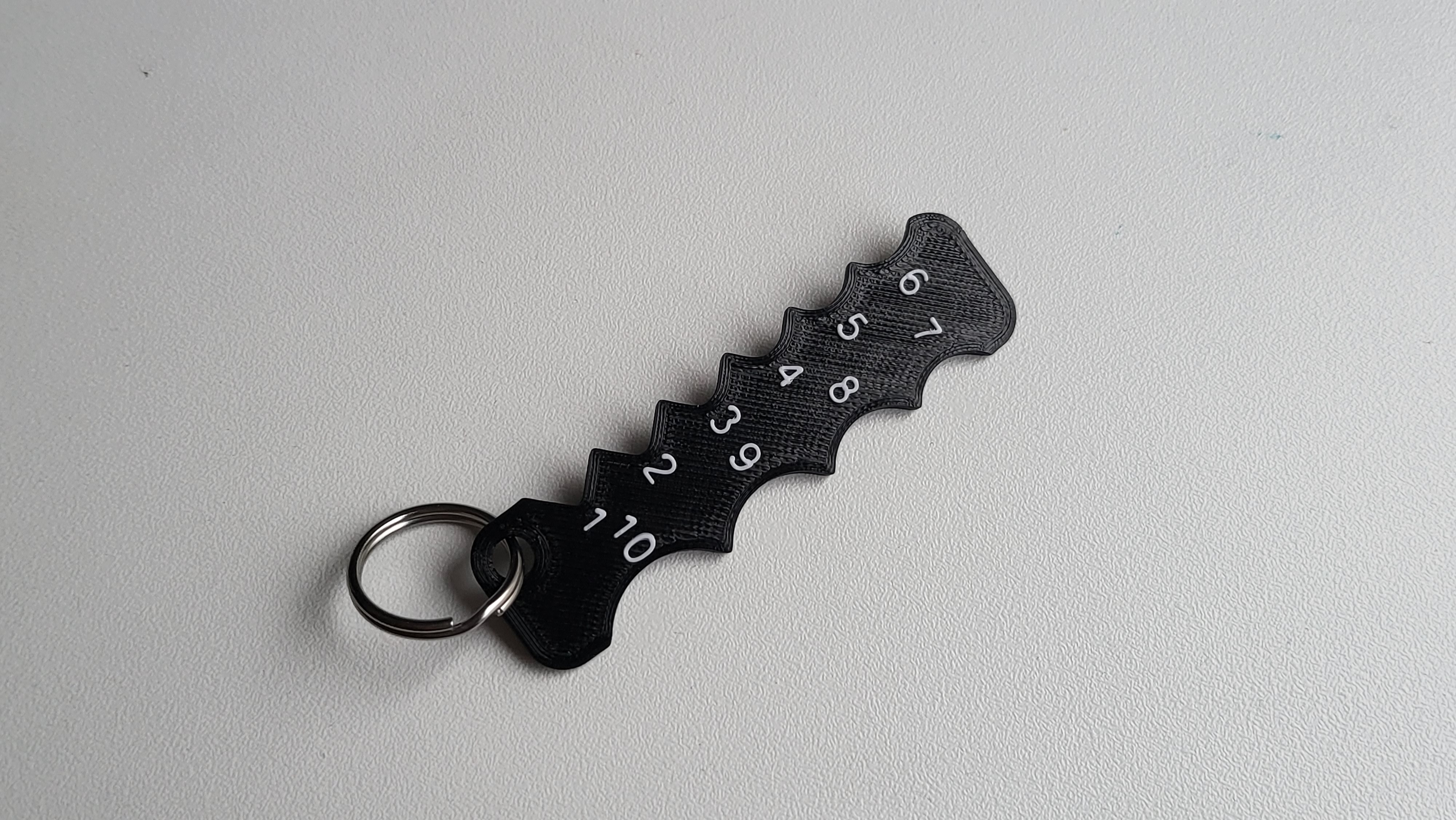 Keychain Fillet Gauge 3D model thumbnail