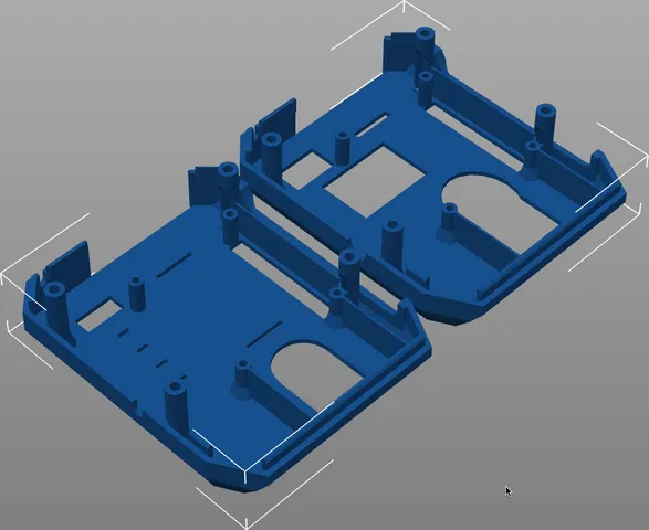 Raspberry Pi 4 rear display case holder for Ender 2 Pro