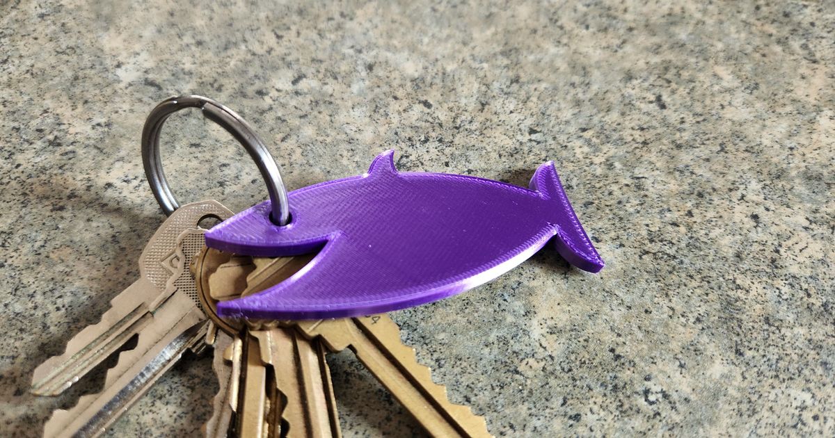 Happy Fish Keychain by PrintMcGee Download free STL model