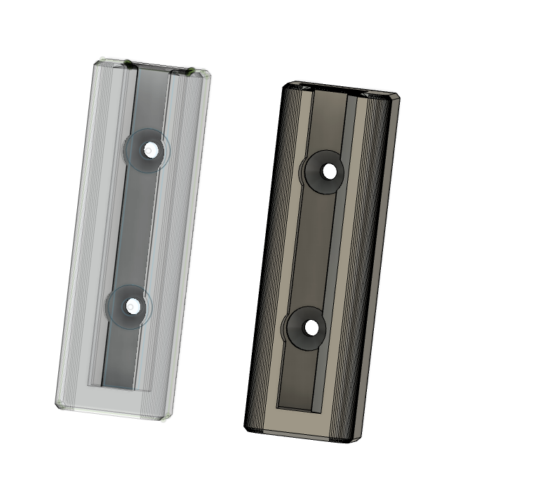 Kitchen Towel Holder Base remix for large wood screws