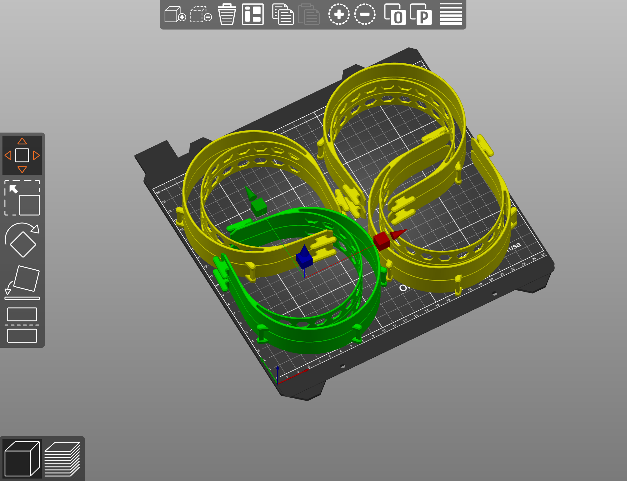 Most efficient layout for Prusa i3 Mk3, prusa face shield — thumbnail 2