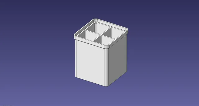 1x1 units, full height, 2x2 grid Stackable Insertbox