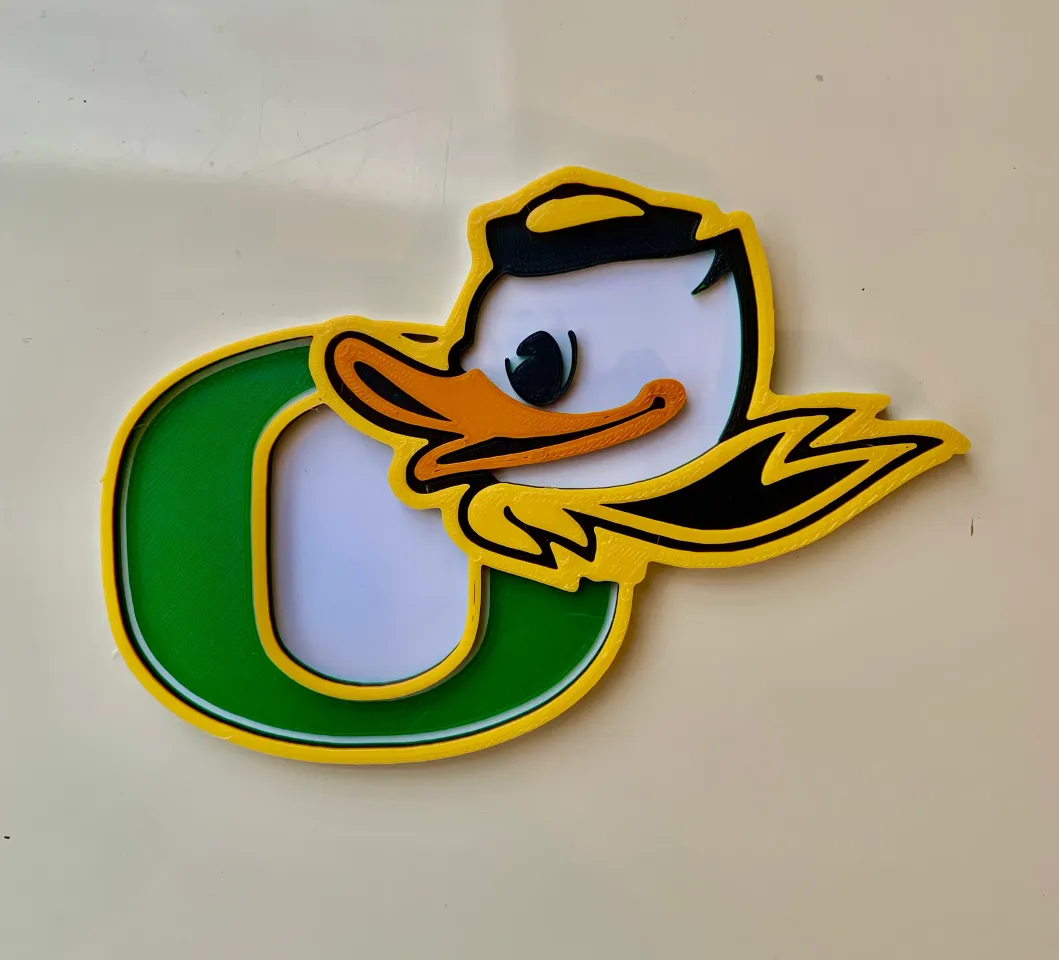 College Football Logos - Oregon Ducks by Art G, Download free STL model