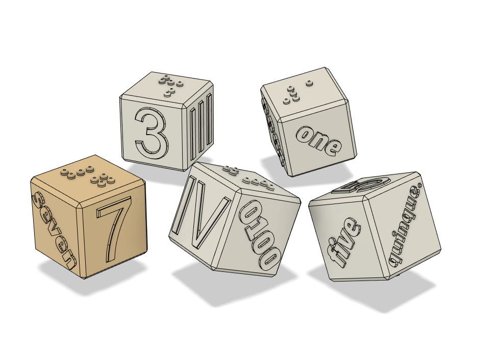 Smart number cubes