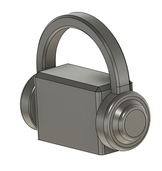 Headphone Dongle (USB C to 3.5mm) Keychain by Lothar Creative Design