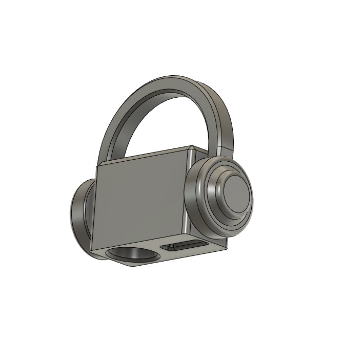 Headphone Dongle (USB C to 3.5mm) Keychain by Lothar Creative Design