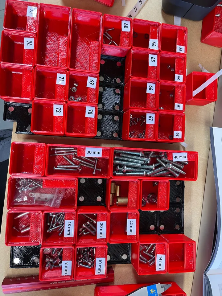 Gridfinity bins for Versastak drawer system (and Tstak) by bnieco