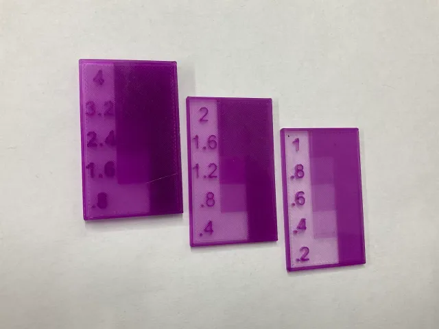 Translucency Test Swatches / Slides