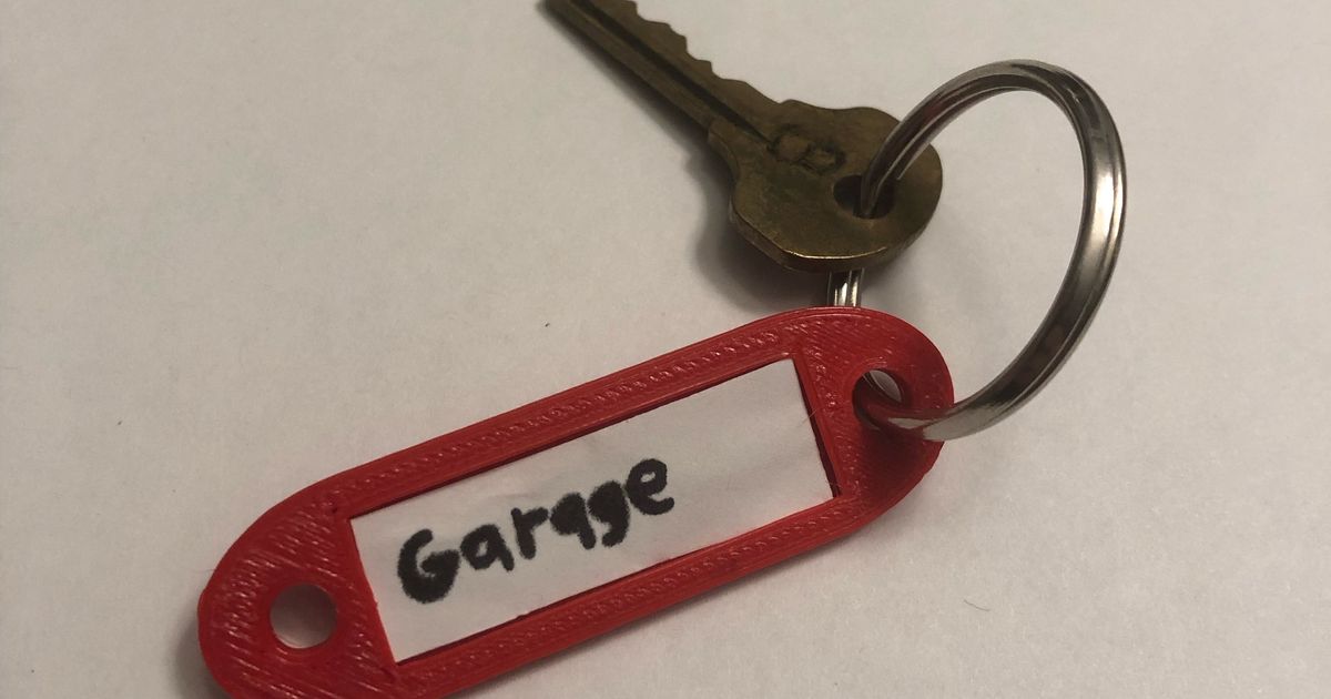Writable keychain by Wristy9967 | Download free STL model | Printables.com