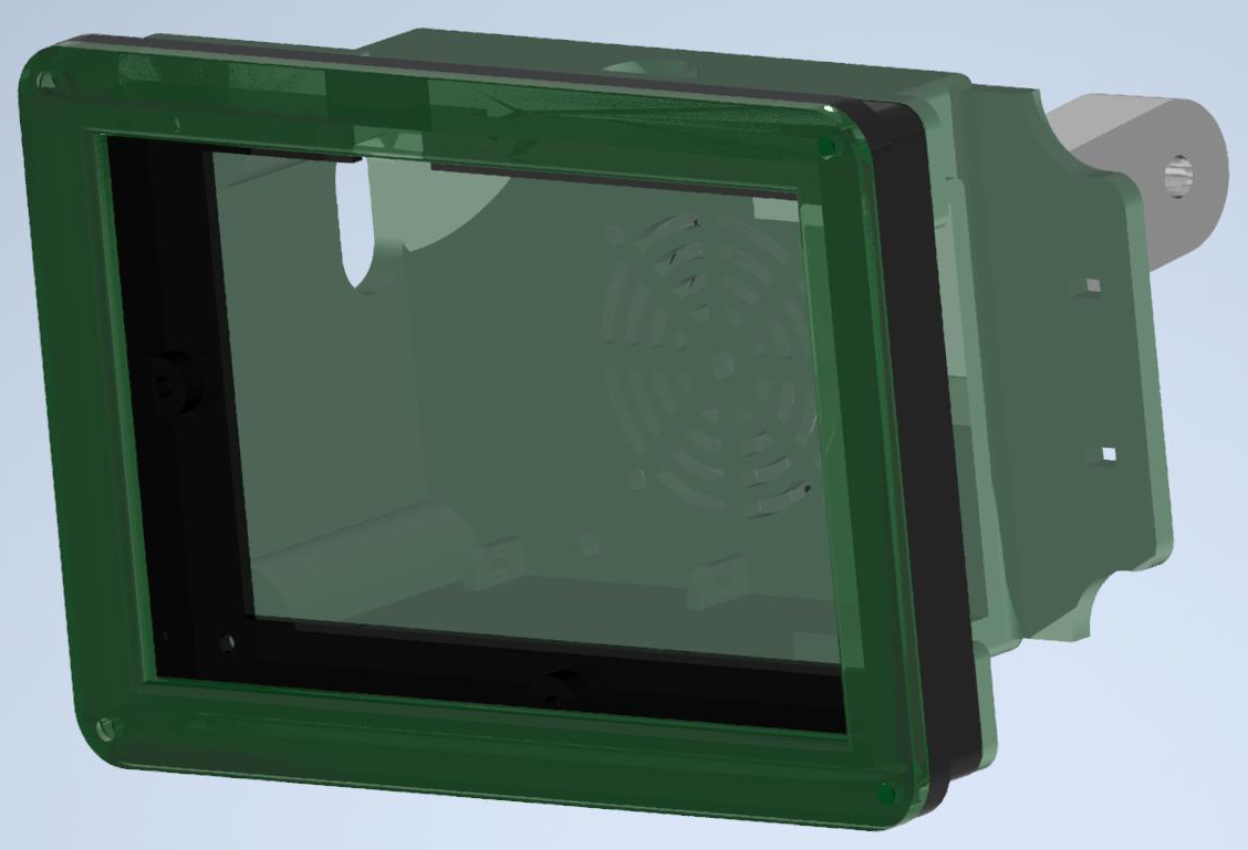 Miniatura 4 do modelo 3D Raspberry Pi DFRobot 5" DSI touchscreen display