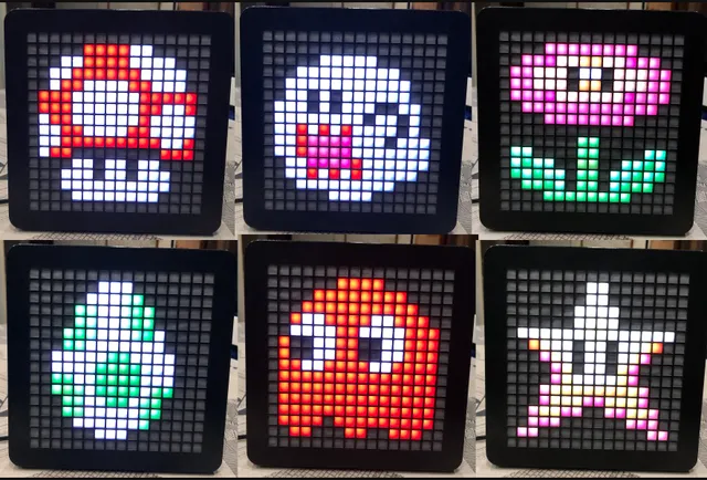 Pixel Art with 64 LED Matrix WS2812B