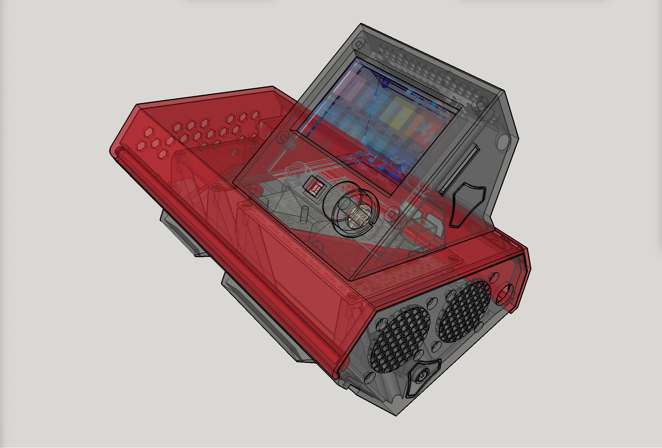 LowRider 3 CNC - control box case for BTT SKR 1.4 Turbo board 