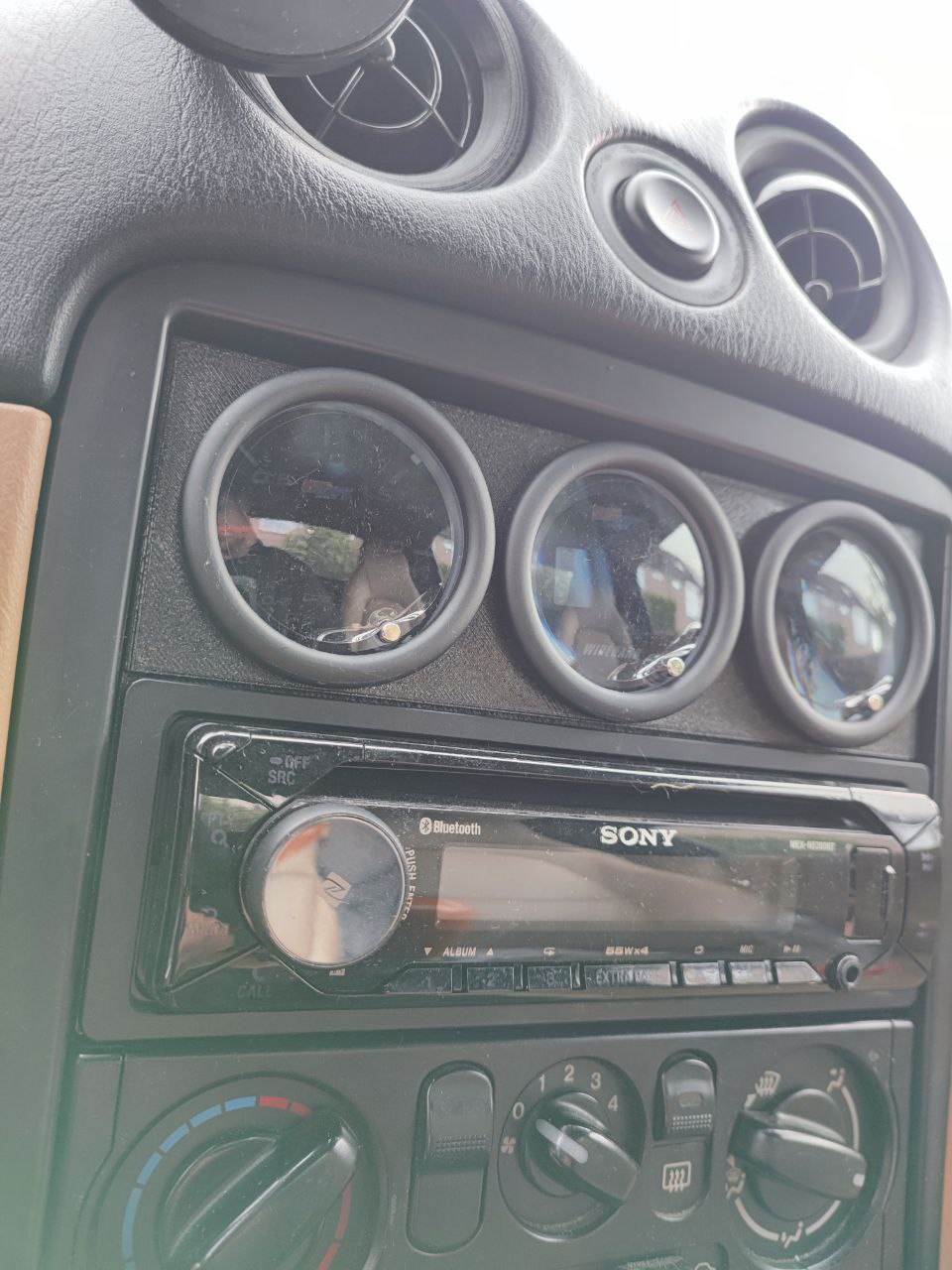 NB Miata MX5 Radio and Gauge plate