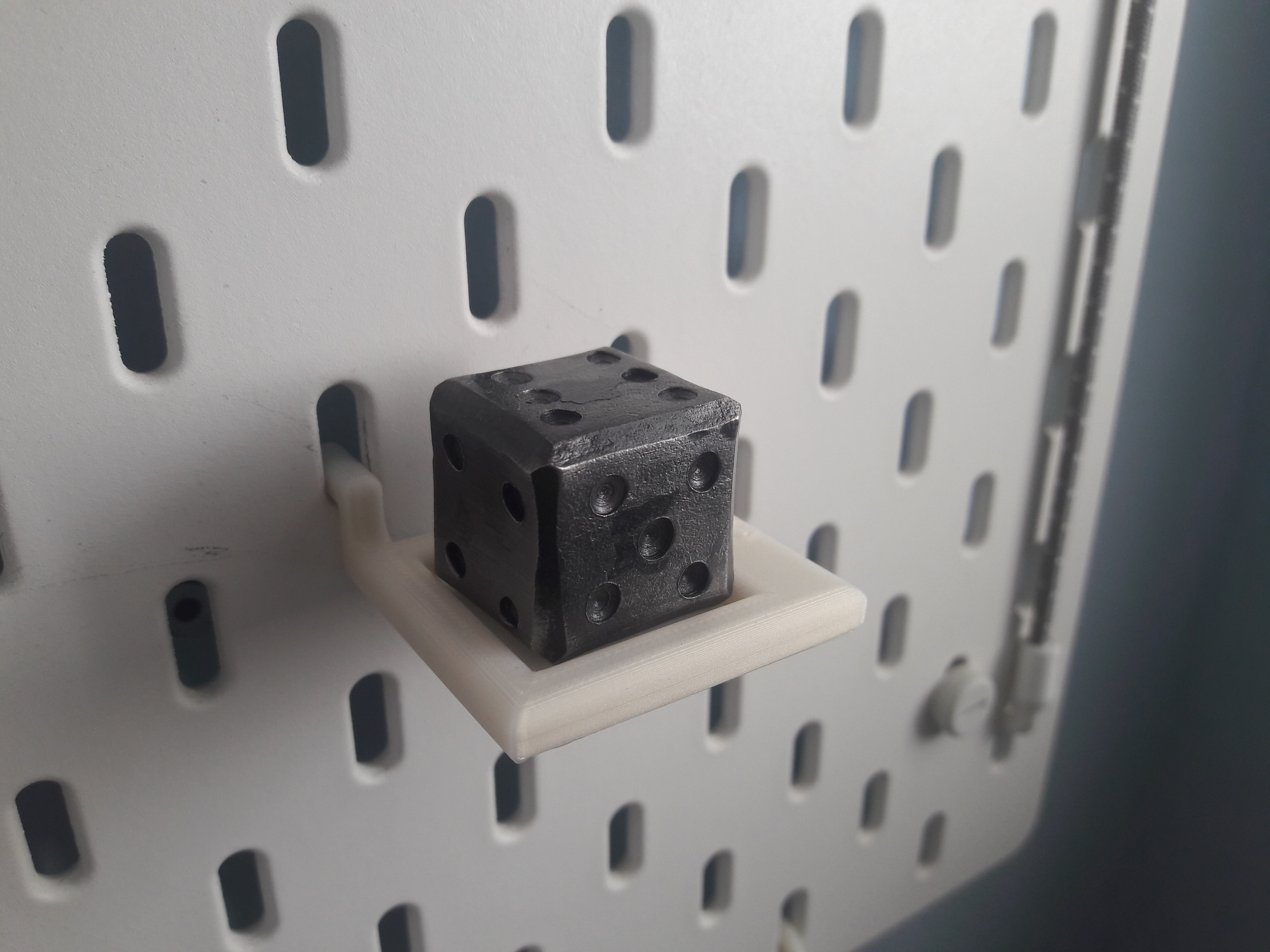 Ikea skadis big dice (d6) holder