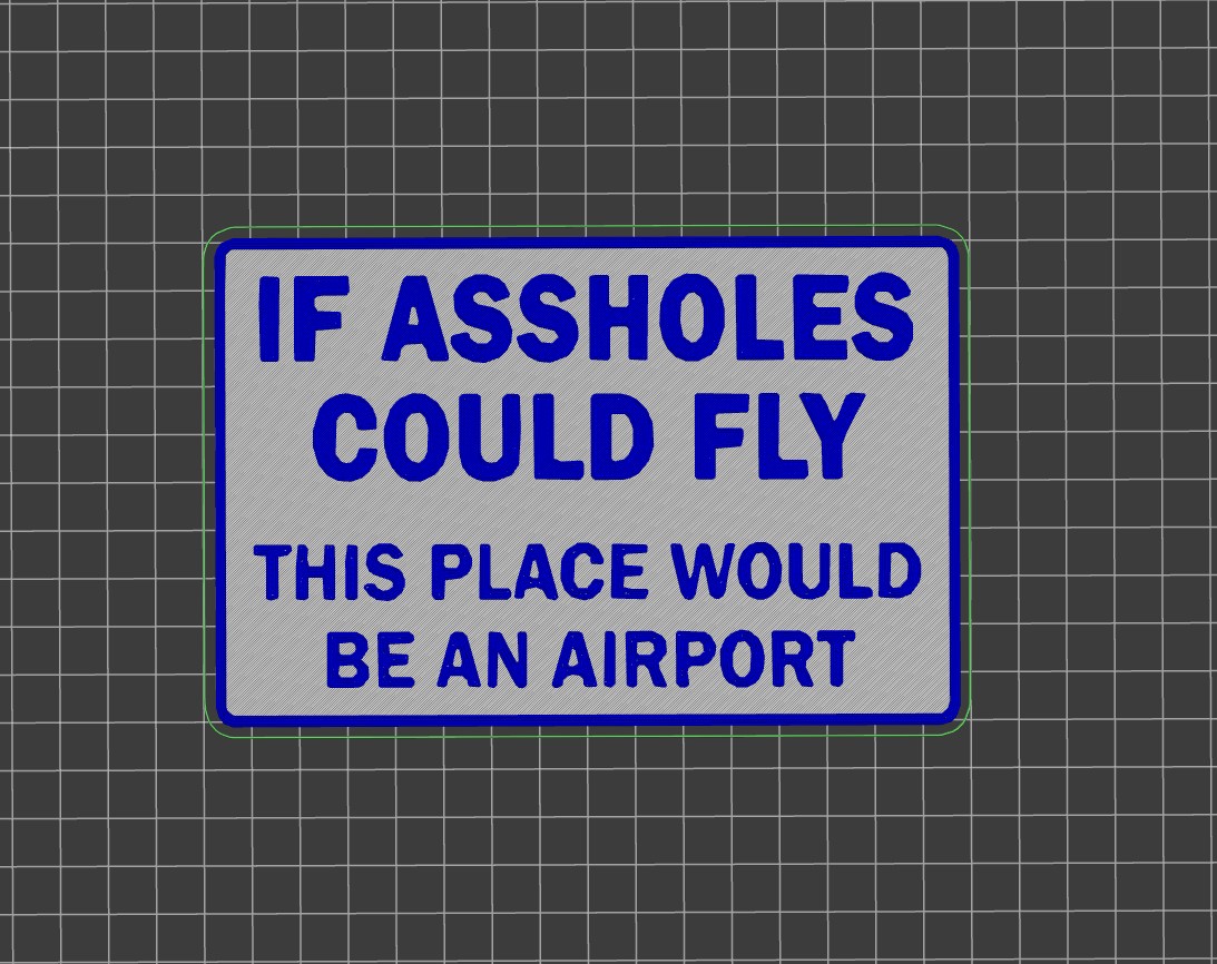 Standard Airport wall sign / magnet