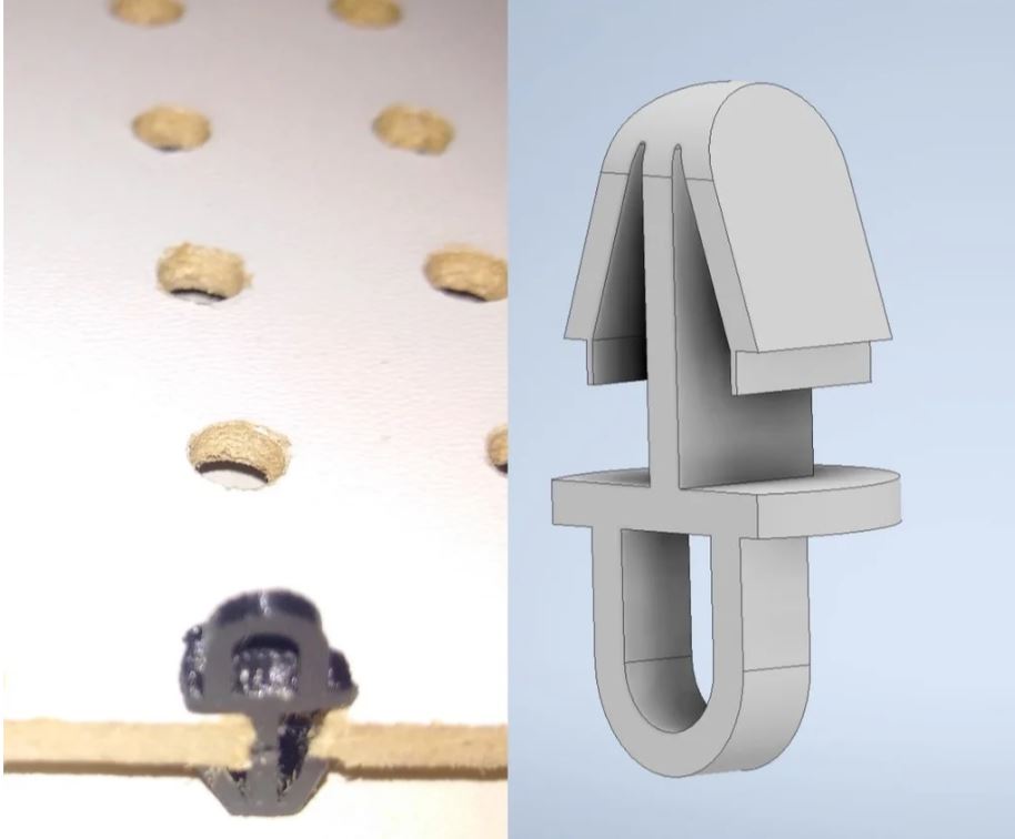 Pegboard cable clips and zipties by MaxStein Download free STL model