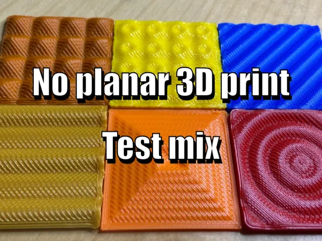 Mix test no planar 3d print