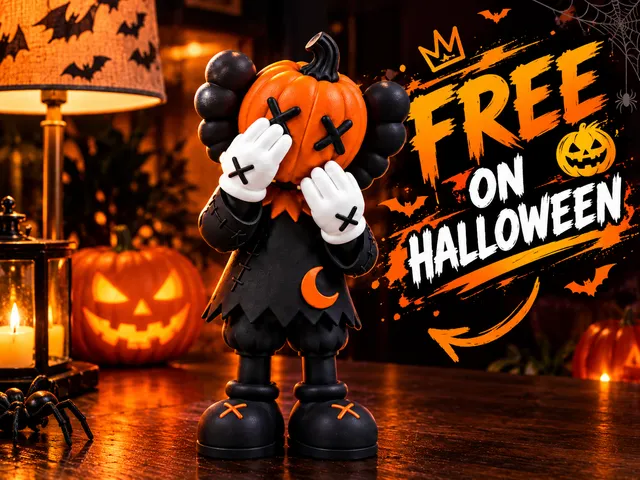 KAWS Cursed Pumpkin Figure - Halloween No AMS