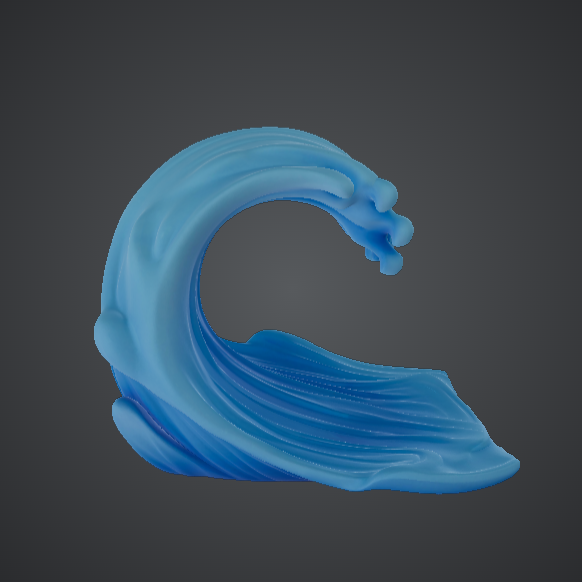 Ocean Wave Sculpture – Dynamic Water Wave Display by BelBuilds ...