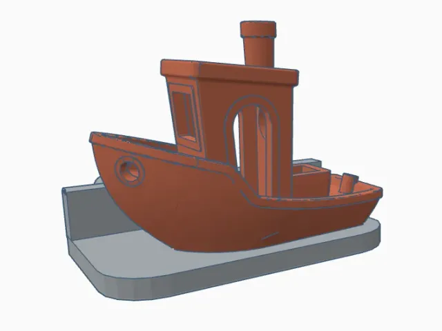 Pegboard 3DBenchy holder (updated)