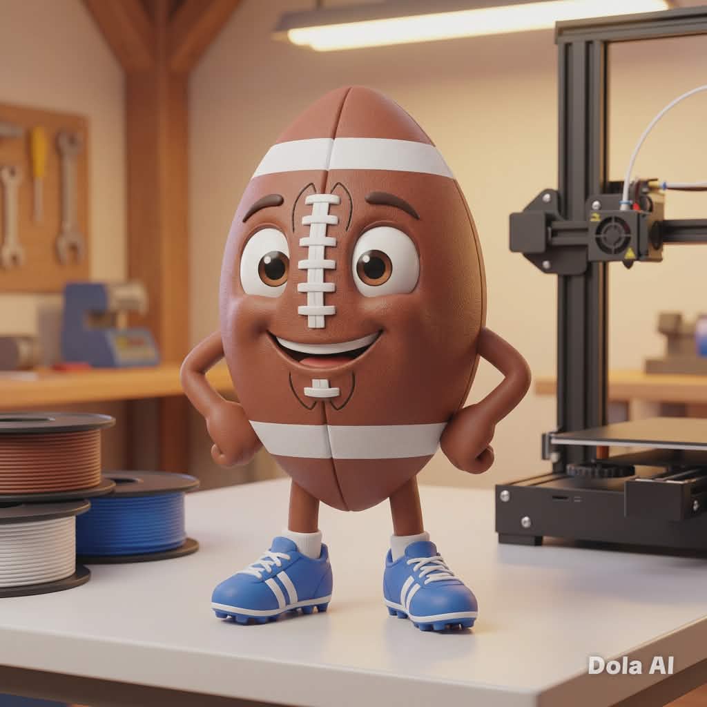 American Football Buddy 3D model