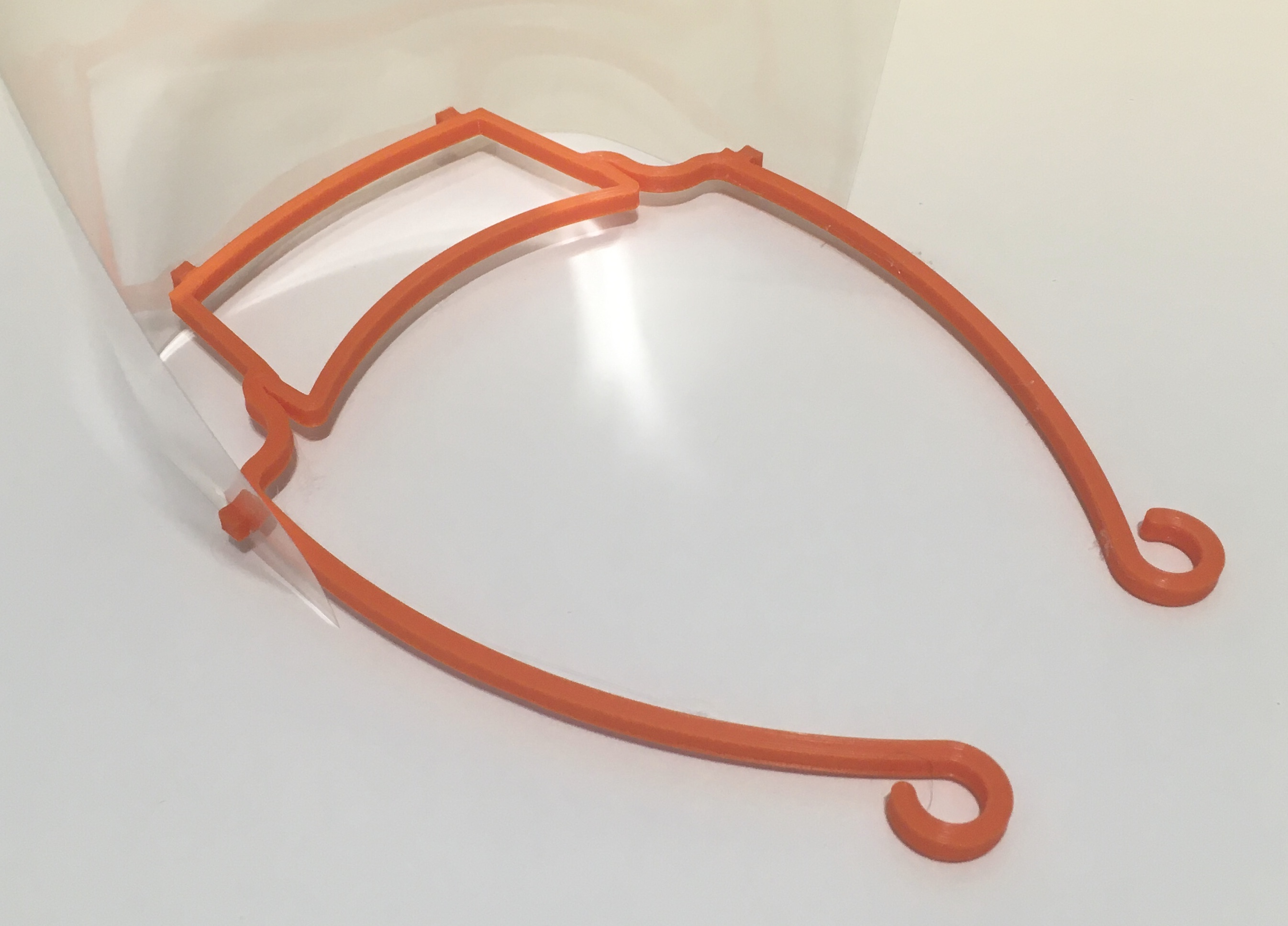 Face Shield / Visor Frame - 80mm 4 holes (BRAZIL and EUROPE)