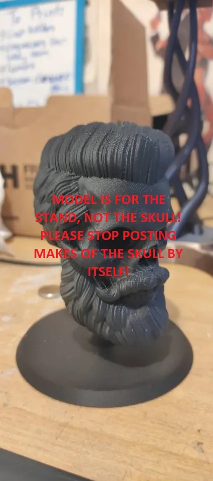 *READ DESCRIPTION* Better stand for bearded skull